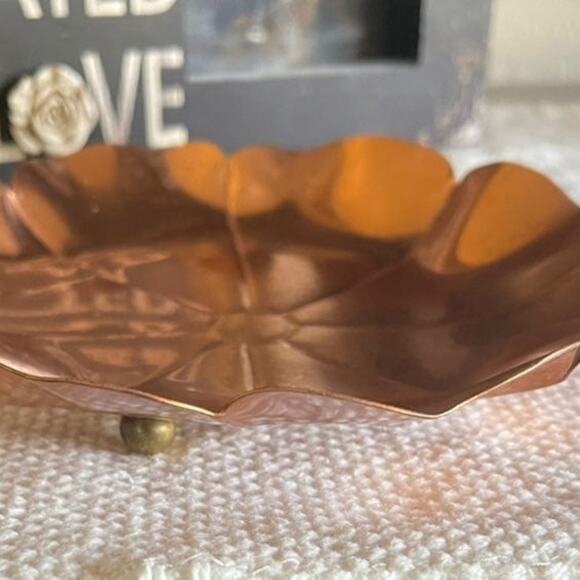 Coppercraft guild vintage copper tray 6" - Picture 6 of 9
